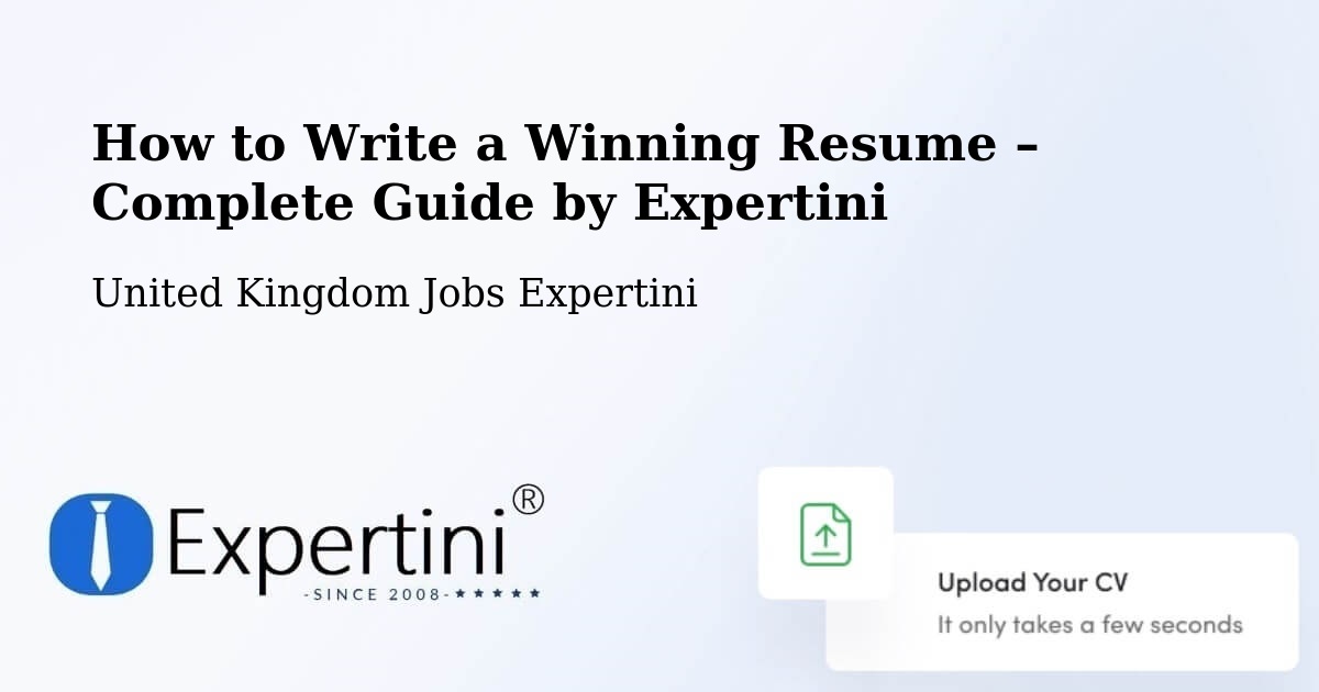 Resume Writing Guide for Job Seekers – Rosyth - Rosyth, United Kingdom Jobs Expertini